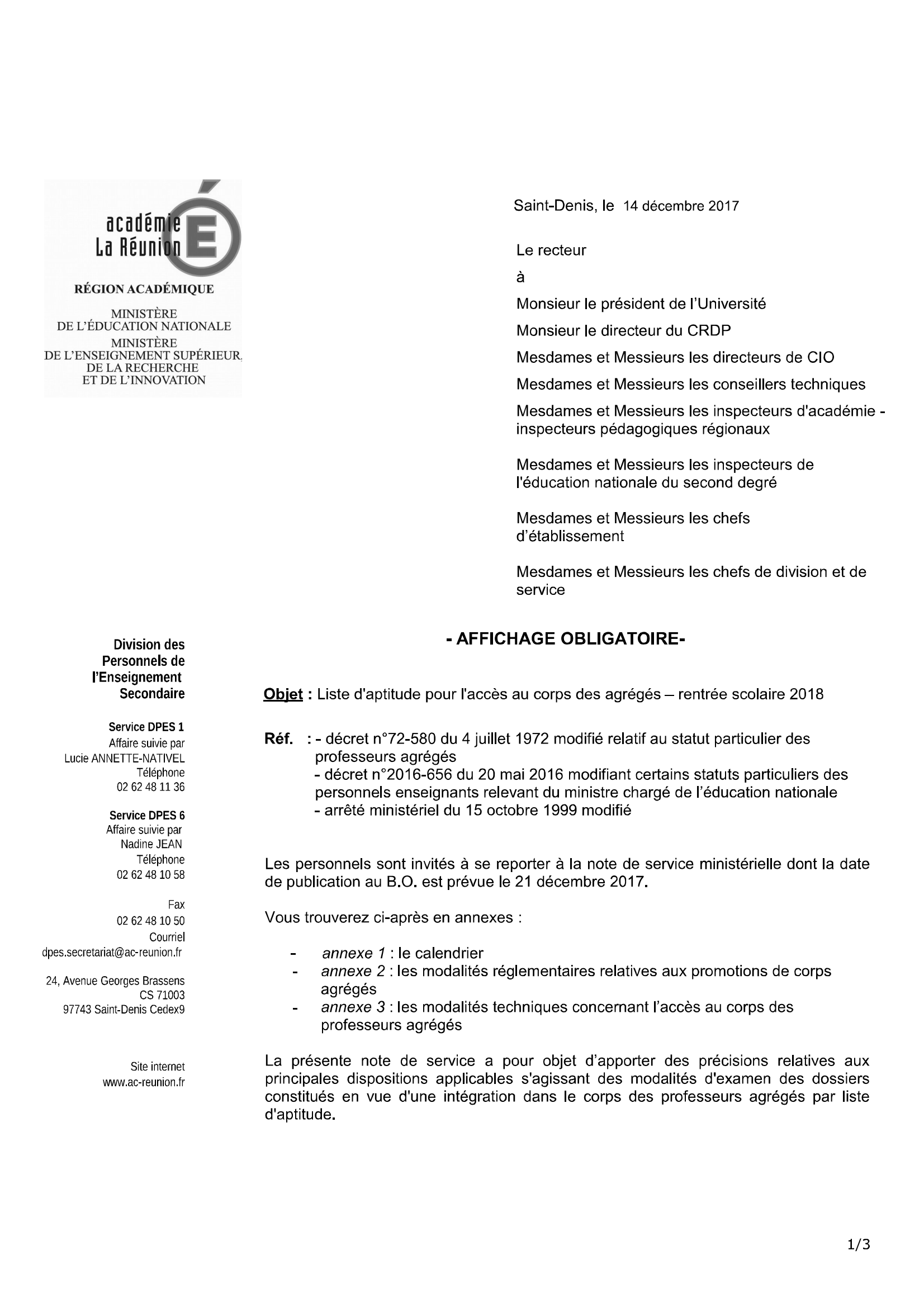 Accès Au Corps Des Agrégés Par Liste D'aptitude 2022